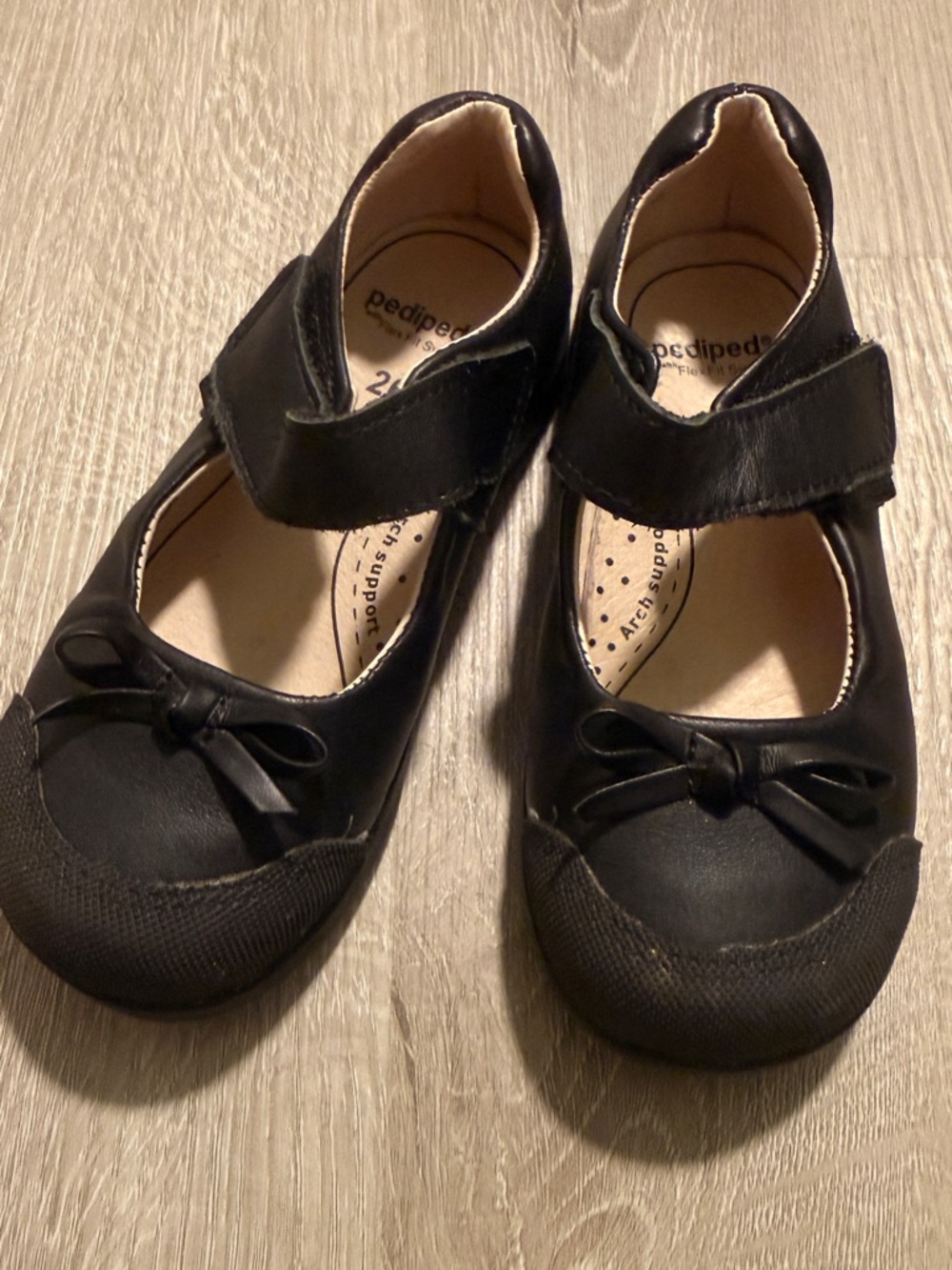 Pediped Girls Black Mary Jane (size 26)- Leather, Flexible Sole